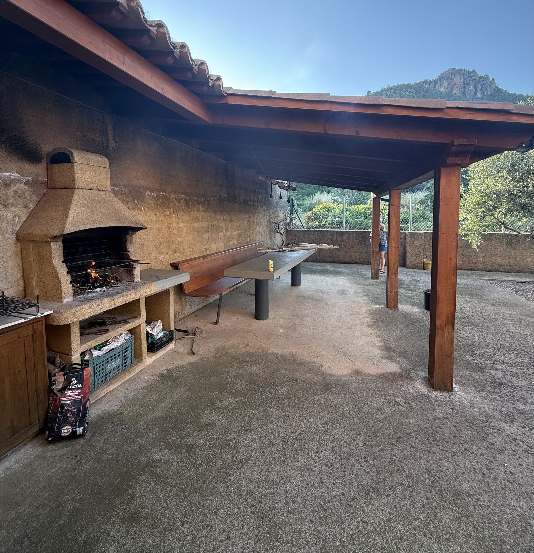 Jardí i barbacoa de Cal Quimet